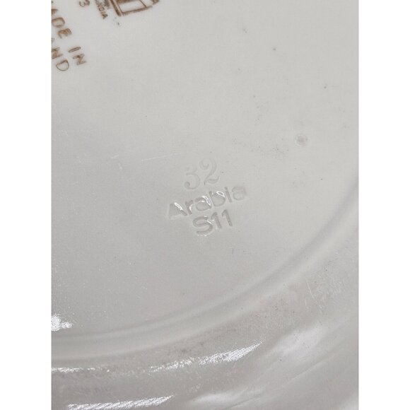 Arabia Of Finland Gold Encrusted Opulent Dinner Dish Vintage 1923-1949 Art Deco - Picture 6 of 10